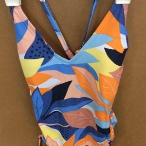 Women's Side-Cinch High Leg Medium Coverage One Piece Swimsuit - Kona Sol™